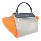 CELINE Handbag 2WAY bag Trapeze Calfskin, suede black Women Used Authentic