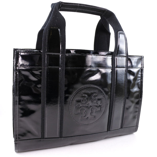 Tory Burch Handbag enamel black Women Used Authentic