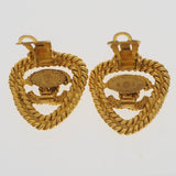 CHANEL Earring vintage Triangle COCO Mark Plated Gold gold Women Used Authentic