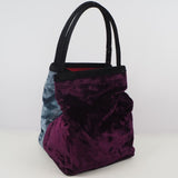 Salvatore Ferragamo Handbag By color Velor gray Women Used Authentic