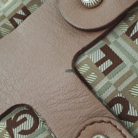Salvatore Ferragamo Tote Bag Canvas, leather Brown Women Used Authentic