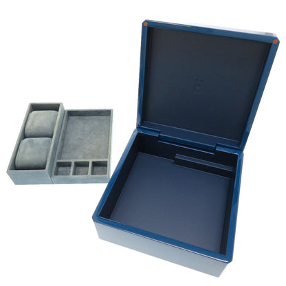 HERMES Other miscellaneous goods lacquer Indigo watch jewelry box