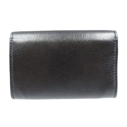 CHANEL Card Case leather black Camelia