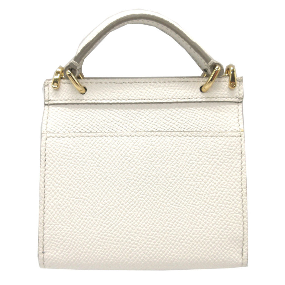 DOLCE&GABBANA Coin case leather white Sicily