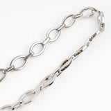 Courroie de Valentino Rose Rose Chain Belt Metal, Silver Silver Women Utilisé authentique