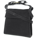 Salvatore Ferragamo Handbag 2WAYShoulder Vala Suede black Women Used Authentic