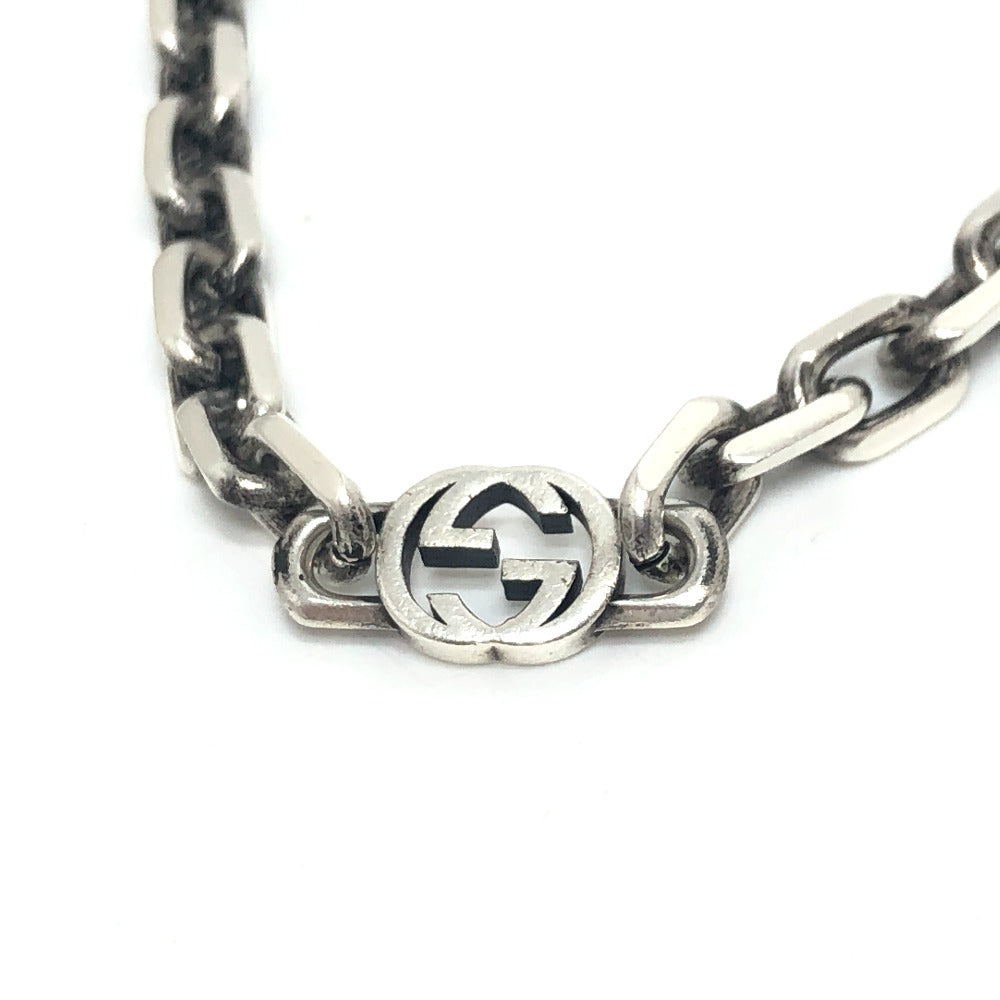 GUCCI Necklace SV925 Silver Interlocking G mens Used Authentic – Japan  second hand luxury bags online supplier Arigatou Share Japan