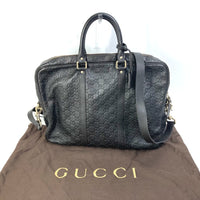 GUCCI Business bag 2WAY Shoulder Bag Tote Bag handbag Guccisima GG leather 208463 Dark brown mens Used Authentic