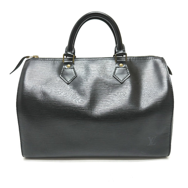 LOUIS VUITTON Boston Duffel bag Bag Speedy 30 Epi Leather M59022 black Women Used Authentic