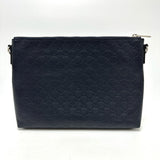 GUCCI Shoulder Bag Bag Guccisima GG leather 473882 Navy mens Used Authentic