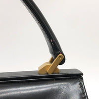 GUCCI Handbag Jewelry box old gucci purse leather 110・0218 black Women Used Authentic