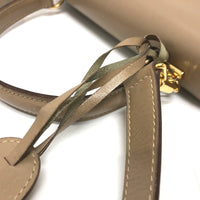 GUCCI Handbag 2WAY Bag Shoulder Bag Lock leather beige Women Used Authentic