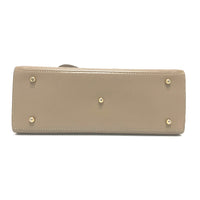 GUCCI Handbag 2WAY Bag Shoulder Bag Lock leather beige Women Used Authentic