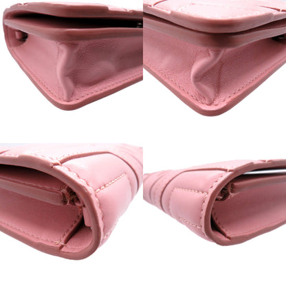 Stella McCartney Shoulder Bag Synthetic leather pink Star Women Used Authentic