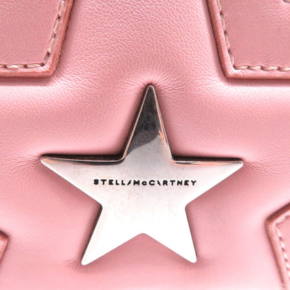 Stella McCartney Shoulder Bag Synthetic leather pink Star Women Used Authentic