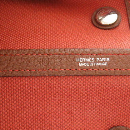 HERMES Handbag Towar Officier Potyron Garden party PM Women Used Authentic