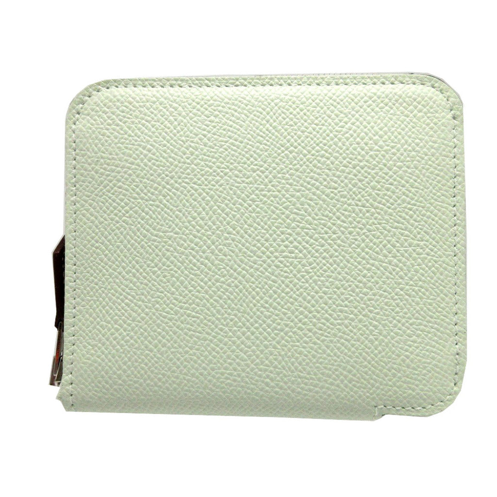 HERMES Coin case Epsom, Silk Veil Fizz Zip Around Azap compact silk in Women(Unisex) Used Authentic