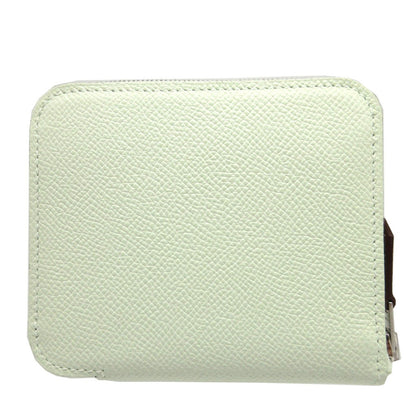 HERMES Coin case Epsom, Silk Veil Fizz Zip Around Azap compact silk in Women(Unisex) Used Authentic