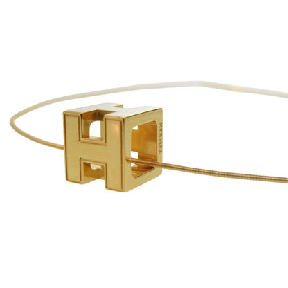 HERMES Necklace metal gold Cage de H H Cube Necklace