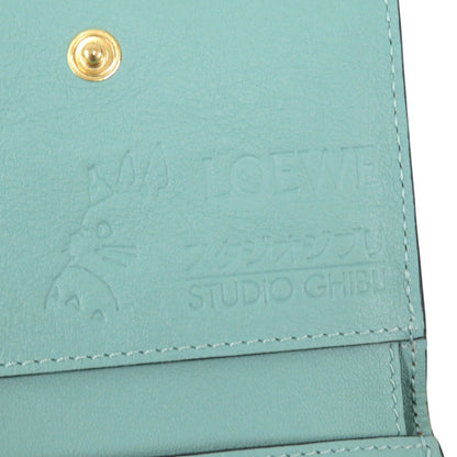 LOEWE Tri-fold wallet 062143 leather Brown Studio Ghibli collaboration Totoro