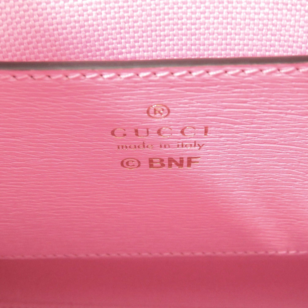 GUCCI Handbag 671623 leather pink Bananya collaboration