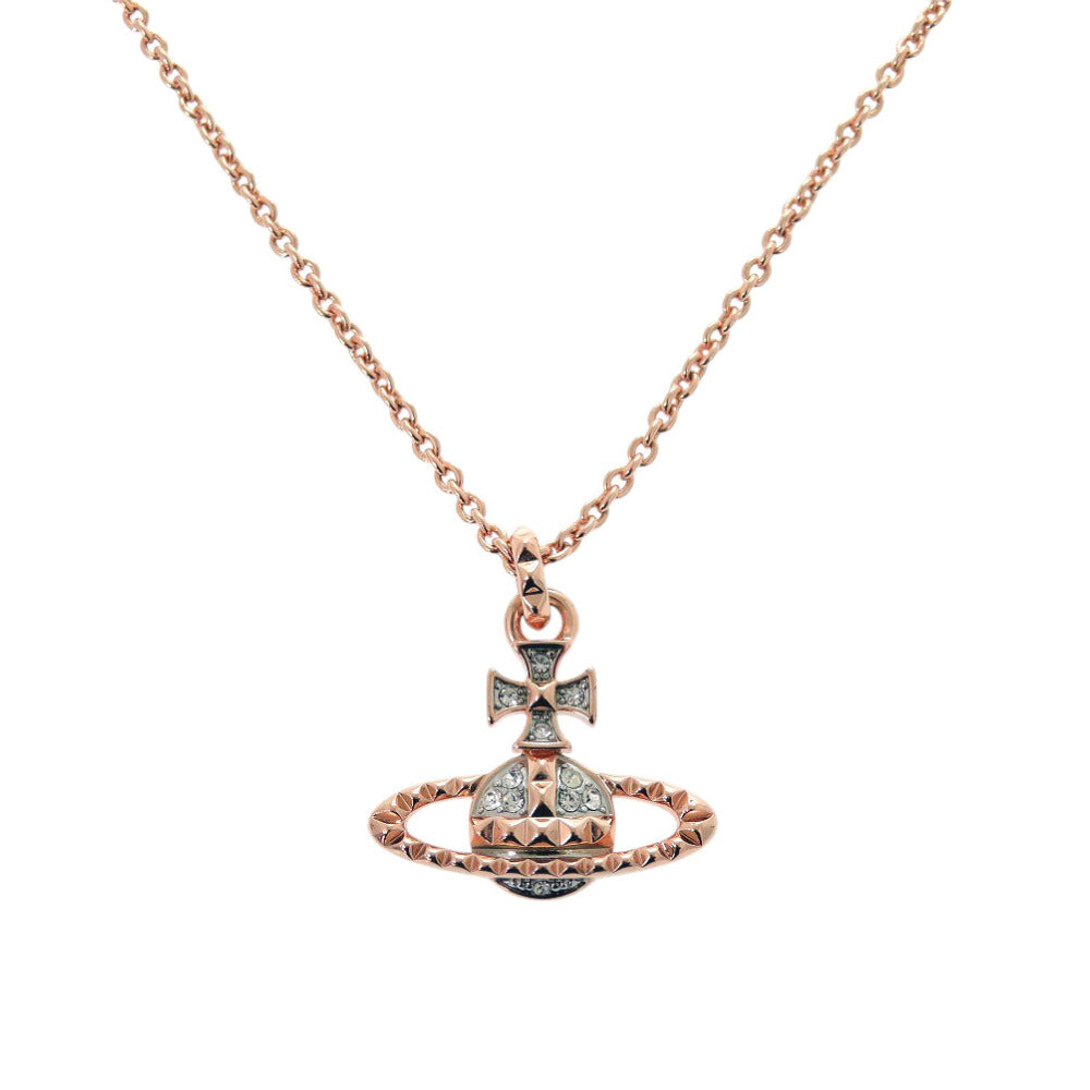 Vivienne Westwood Necklace Stone, Metal Pink gold MAYFAIR BAS RELIEF