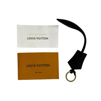 LOUIS VUITTON Tote Bag leather black New Wave Chain Tote