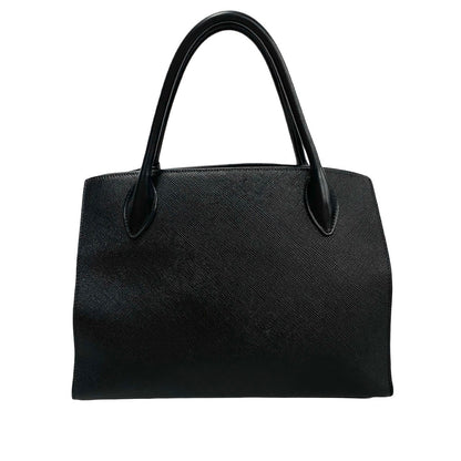 PRADA Shoulder Bag leather black monochrome