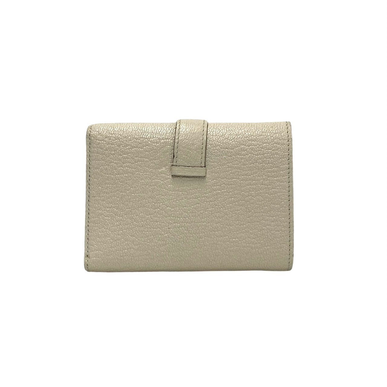 HERMES Bifold Wallet Chevre Misol white Bearn combine