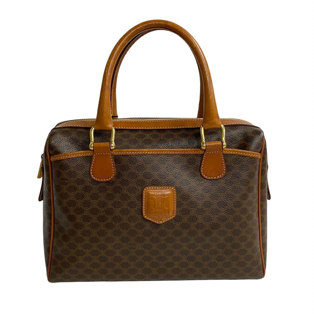 CELINE Boston Duffel bag leather Brown