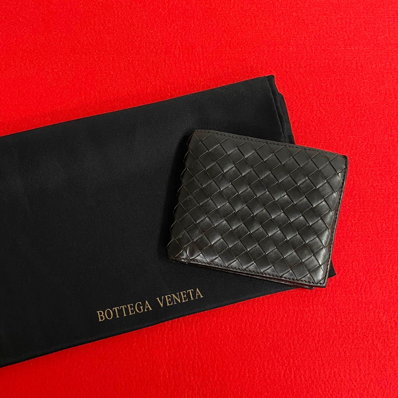 BOTTEGAVENETA Bifold Wallet leather Brown