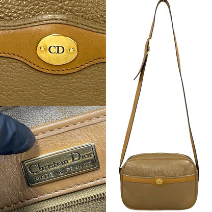 Dior Shoulder Bag leather Brown