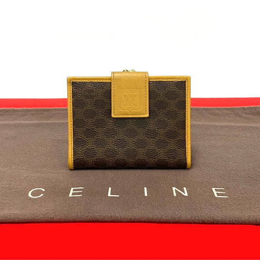 CELINE Bifold Wallet leather Brown