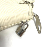 LOUIS VUITTON key ring M6001J Epi Leather white Epi Mini Lockit Women Used Authentic