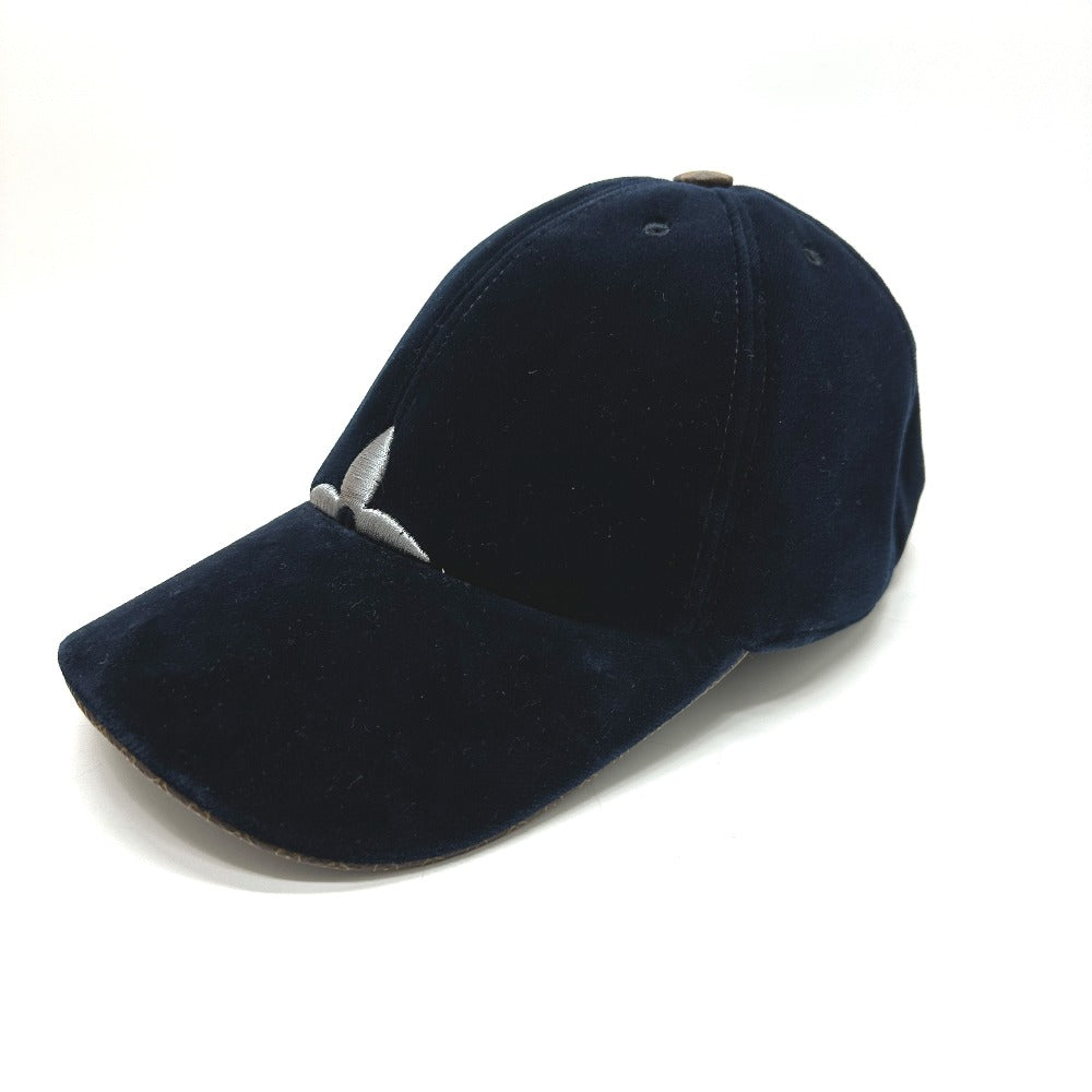 LOUIS VUITTON cap M7791L cotton Navy cap LV touch mens L Used Authentic