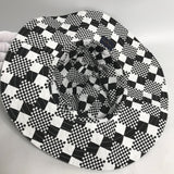 LOUIS VUITTON hat MP2965 Polyester / Cotton black Distorted Damier Hat mens Used Authentic