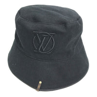 LOUIS VUITTON hat M7054M cotton black Bucket hat・LV city Women Used Authentic