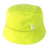 LOUIS VUITTON hat M7064L cotton yellow By color Bucket hat monogram neon mens Used Authentic