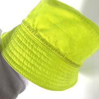 LOUIS VUITTON hat M7064L cotton yellow By color Bucket hat monogram neon mens Used Authentic