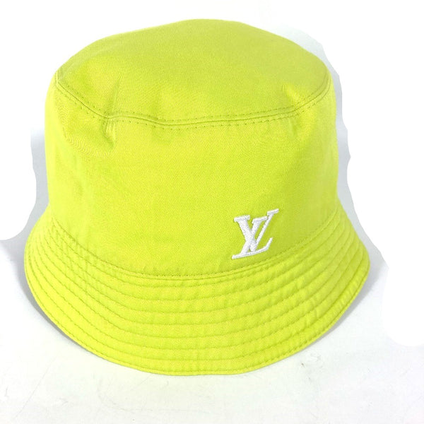 LOUIS VUITTON hat Hat Hat Bucket Hat Bob Hat Bucket hat monogram neon cotton M7064M white mens Used Authentic