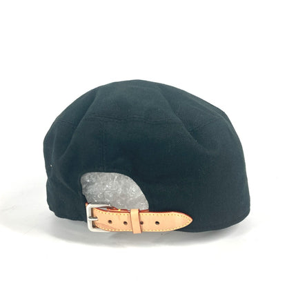 LOUIS VUITTON cap MP2732 cotton black NIGO collaboration NIGO Squared Newsboy Cap mens 60 Used Authentic