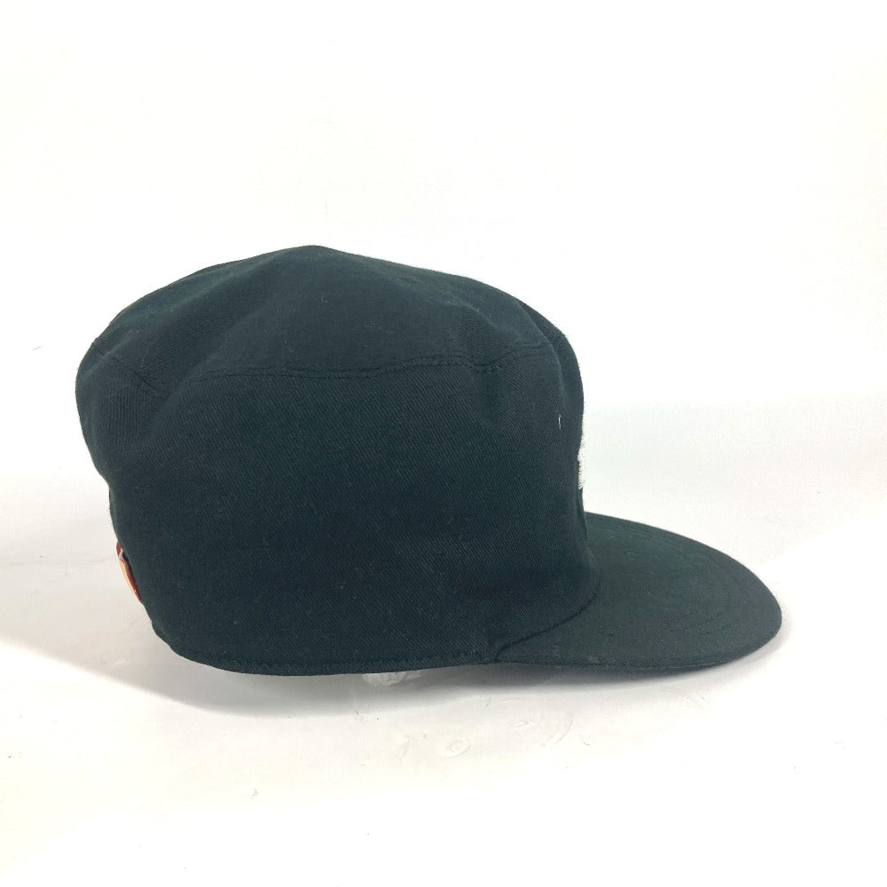 LOUIS VUITTON cap MP2732 cotton black NIGO collaboration NIGO Squared Newsboy Cap mens 60 Used Authentic