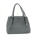BOTTEGAVENETA Tote Bag Handbag INTRECCIATO leather gray Women Used Authentic