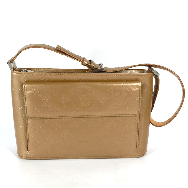 LOUIS VUITTON Shoulder Bag bag shawl Monogram mat Alston Monogram mat leather M55127 gold Women Used Authentic