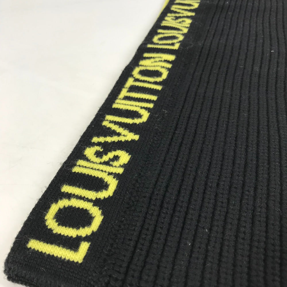 LOUIS VUITTON Scarf MP2238 wool black Snood logo