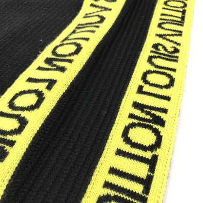 LOUIS VUITTON Scarf MP2238 wool black Snood logo