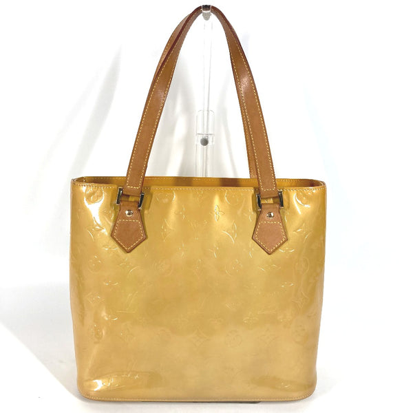 LOUIS VUITTON Tote Bag shoulder bag Monogram Vernis Houston Monogram Vernis M91340 beige Women Used Authentic