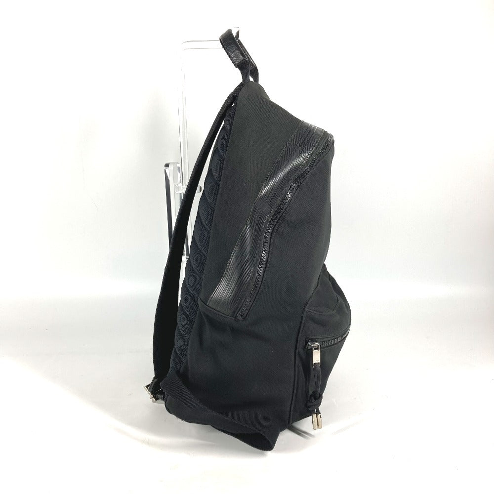 Dior Backpack Nylon canvas, leather black Leather tag logo mens Used Authentic