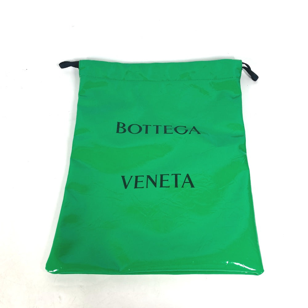 BOTTEGAVENETA Handbag 702154 Patent leather green logo Drawstring drawstring mens Used Authentic