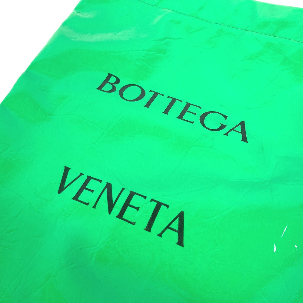 BOTTEGAVENETA Handbag 702154 Patent leather green logo Drawstring drawstring mens Used Authentic